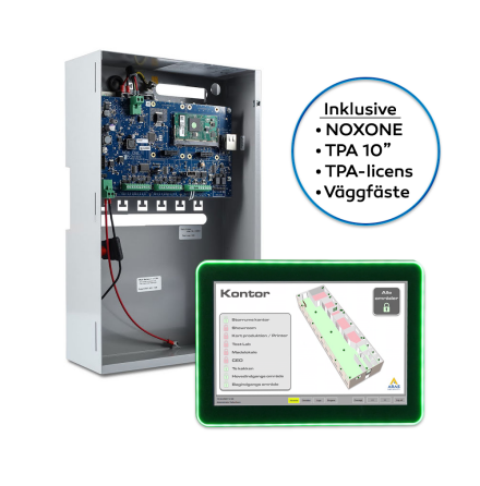 Paket med NOXONE, TPA-skärm 10'', TPA-Licens samt väggfäste till TPA - OBS NETTOPRIS